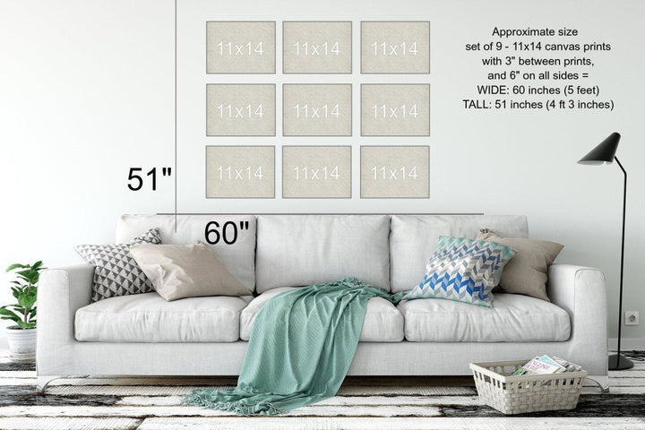 Colorful Gallery Wall Art Canvas Prints, Coastal Miami Beach Decor
