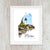 Maine Lighthouse Wall Decor Typography Print