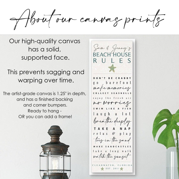 Our high quality canvas prints have a solid, supported face. This prevents sagging and warping over time.