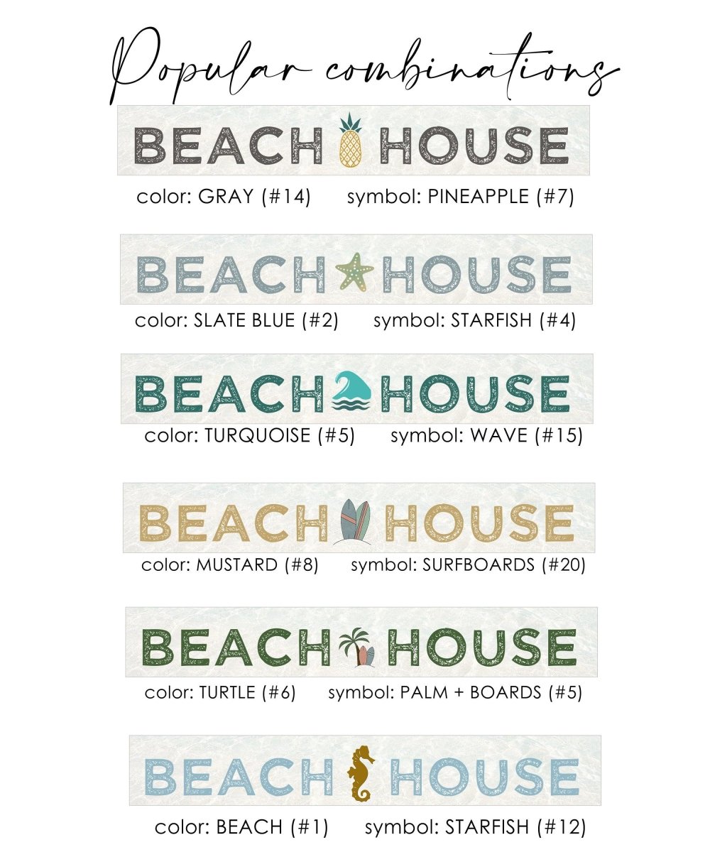 Personalized Welcome To Our Beach House Sign, Custom Coastal Decor