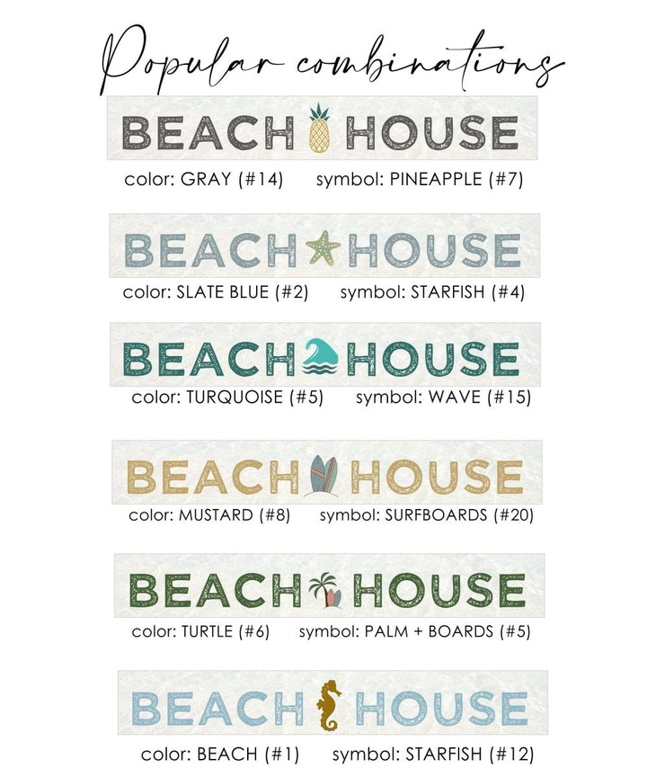 Personalized Welcome To Our Beach House Sign, Custom Coastal Decor