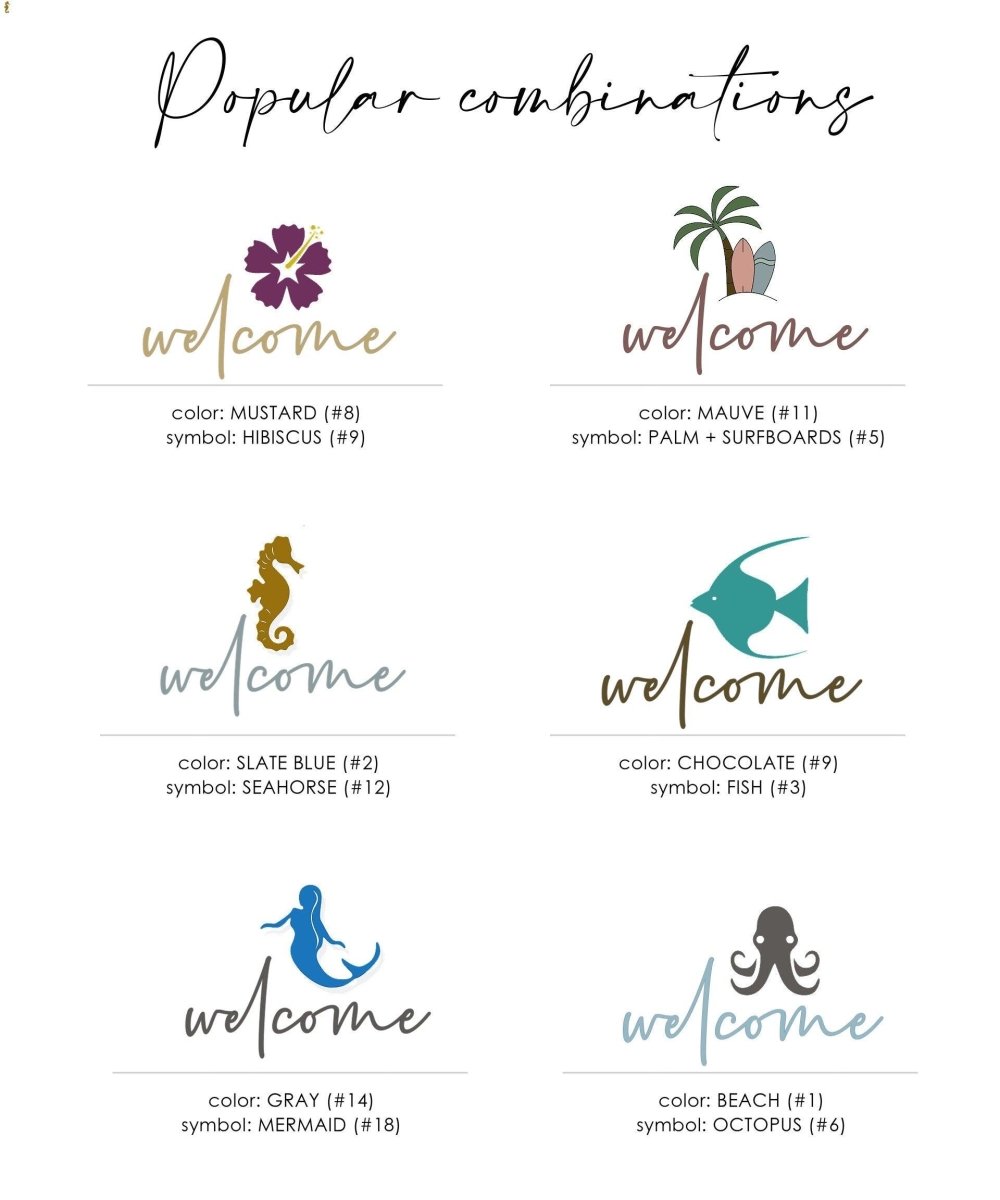 Personalized Beach Welcome Sign, Custom Wall Canvas Prints