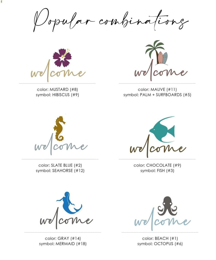 Personalized Beach Welcome Sign, Custom Wall Canvas Prints