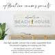 Personalized Welcome To Our Beach House Sign, Custom Coastal Decor