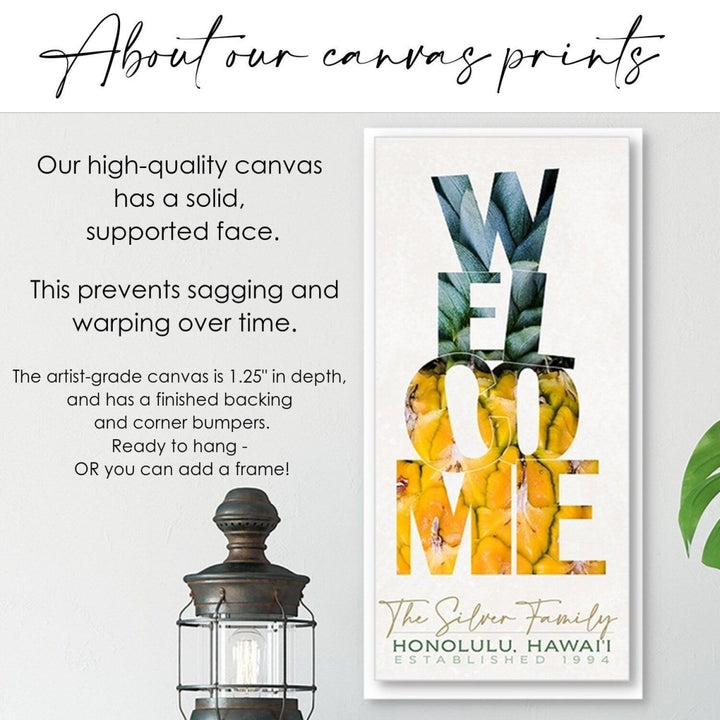 Personalized Pineapple Welcome Sign, Custom Coastal Decor Gifts