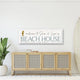 Personalized Custom Beach House Canvas Sign, Living Room Coastal Decor