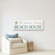 Personalized Custom Beach House Canvas Sign, Living Room Coastal Decor