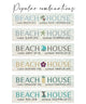 Personalized Beach House Sign, Custom Coastal Decor