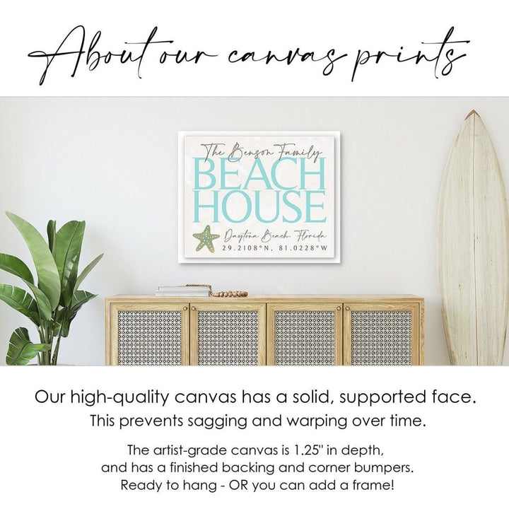 Personalized Beach Welcome Sign, Custom Coastal Gift