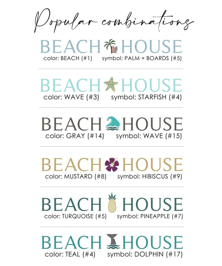 Personalized Beach Welcome Sign, Custom Coastal Gift