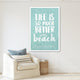 Peronalized canvas wall print, Life Is Better At The Beach