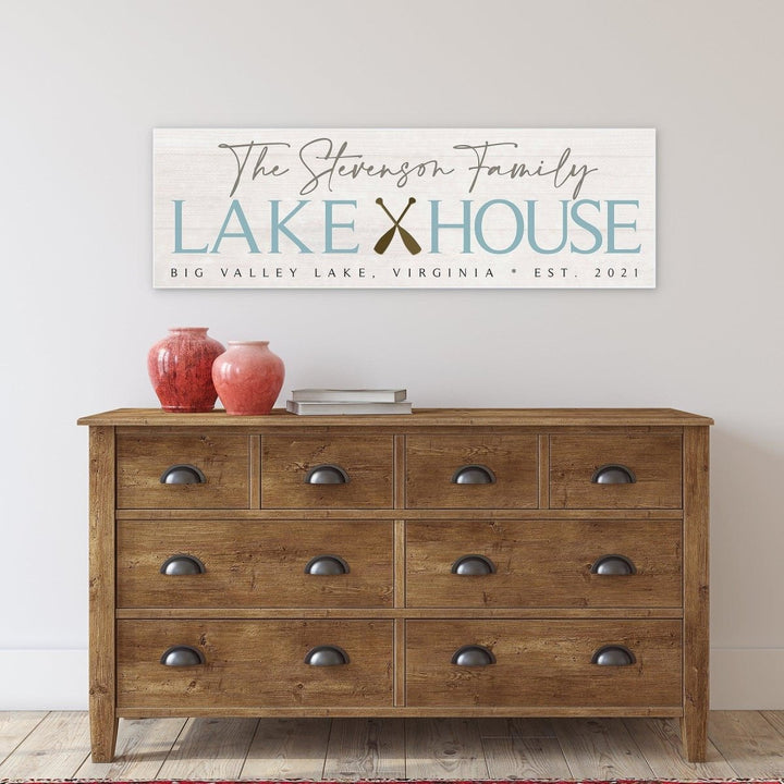 Personalized Lake House Sign - Catch A Star Fine Art