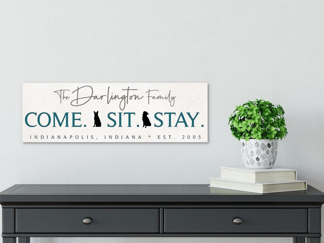 Personalized Dog House Canvas Sign - Catch A Star Fine Art