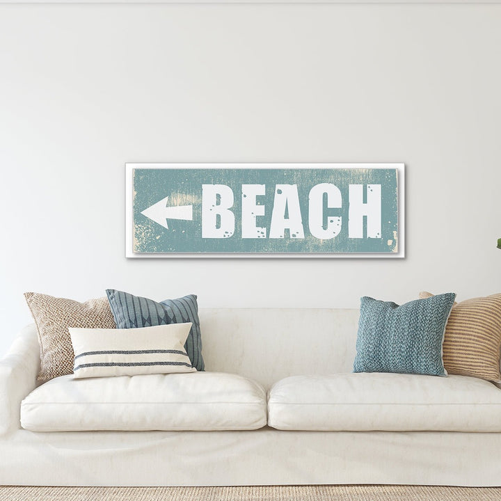 Custom Beach Sign Canvas Wall Decor