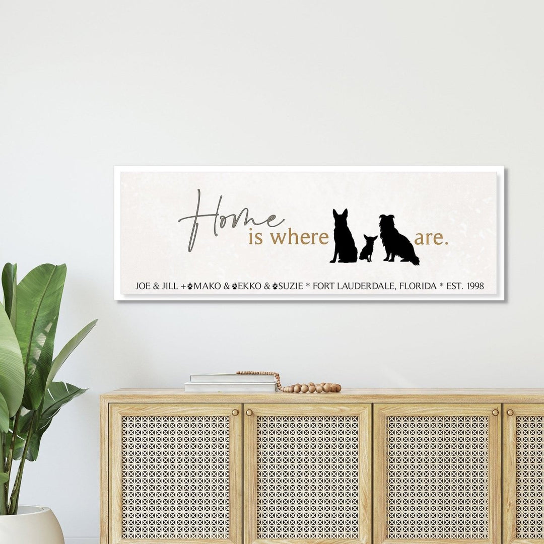 Custom Dog Lover Canvas Wall Sign - Catch A Star Fine Art