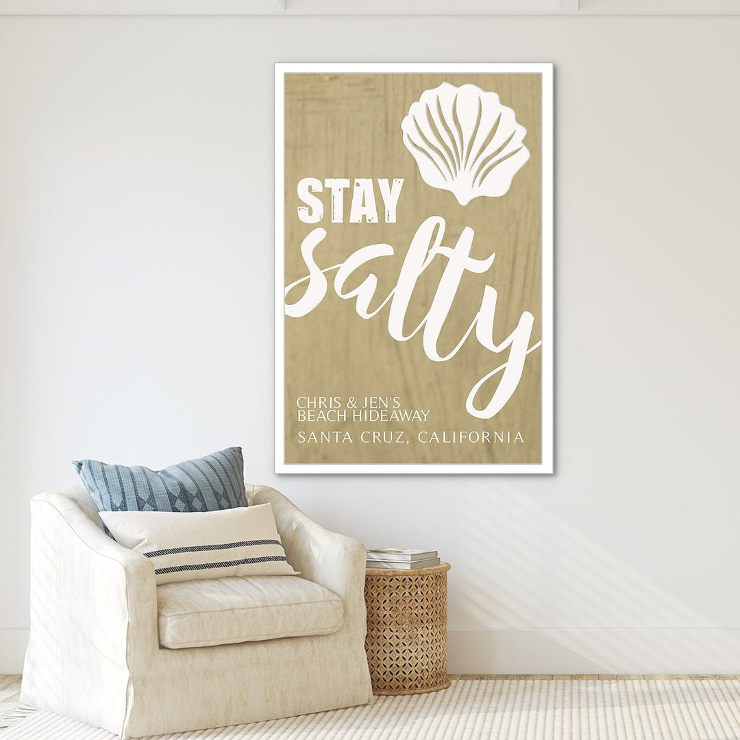 Stay Salty Custom Canvas Print