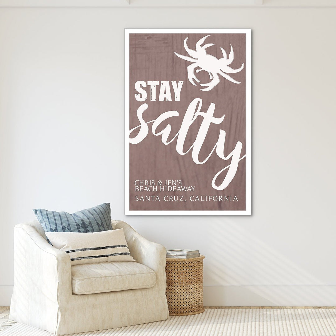 Stay Salty Custom Canvas Print