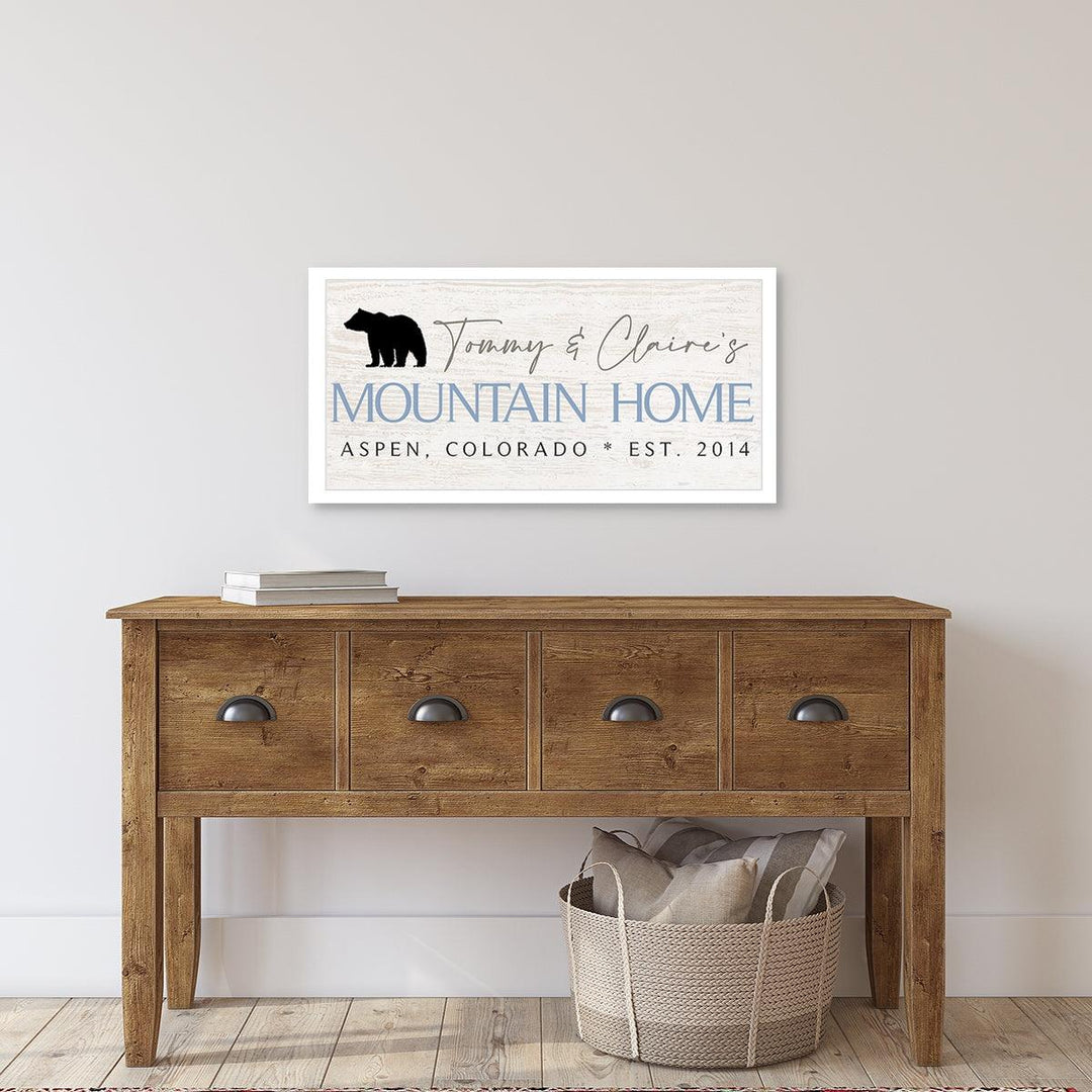 Personalized Mountain Home Custom Canvas - Catch A Star Fine Art