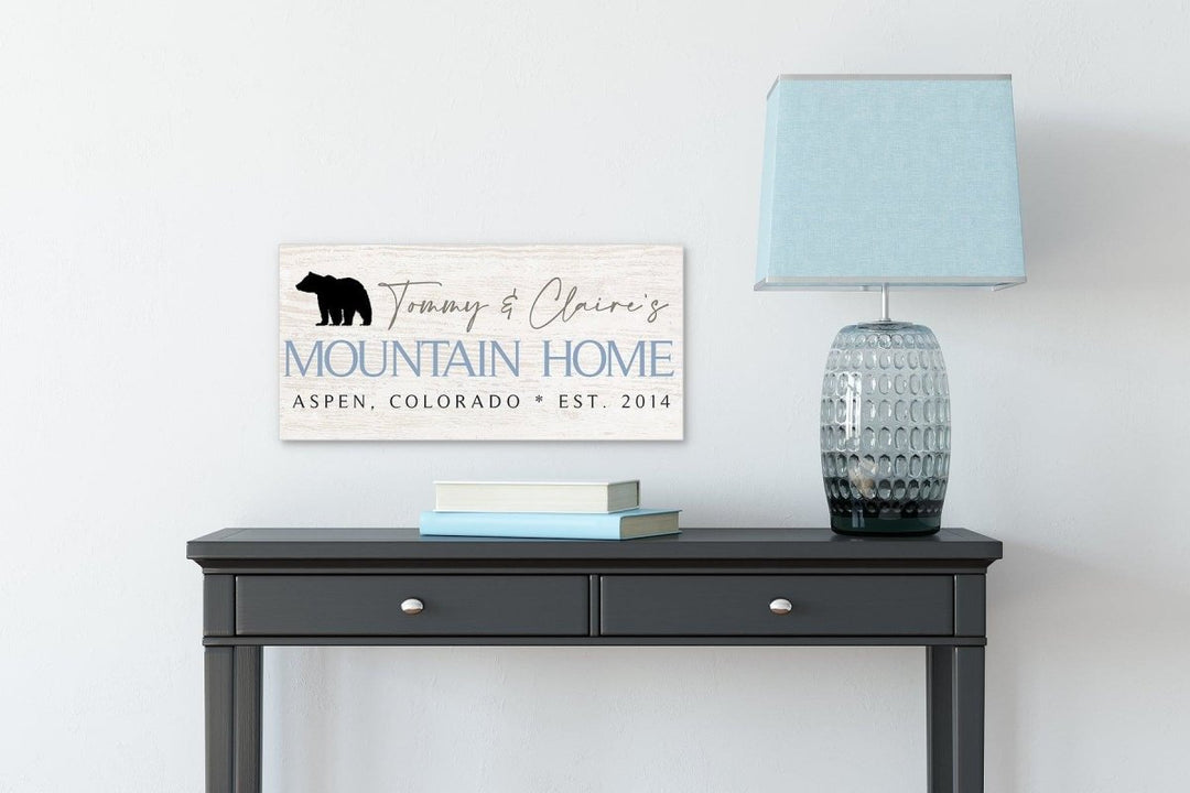 Personalized Mountain Home Custom Canvas - Catch A Star Fine Art