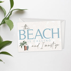 The Beach Is Calling Greeting Card - Catch A Star Fine Art